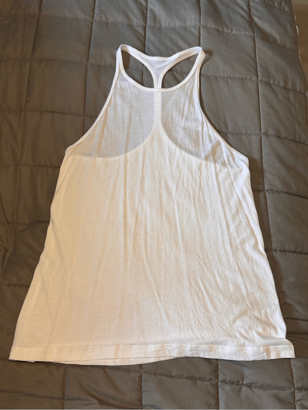 lululemon athletica White Racerback Tank - Lightweight Women's Top